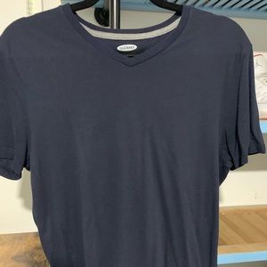 2x old navy Tshirt navy bleu vneck small